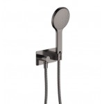 Kaya Hand Shower, Soft Square Plate, Gun Metal